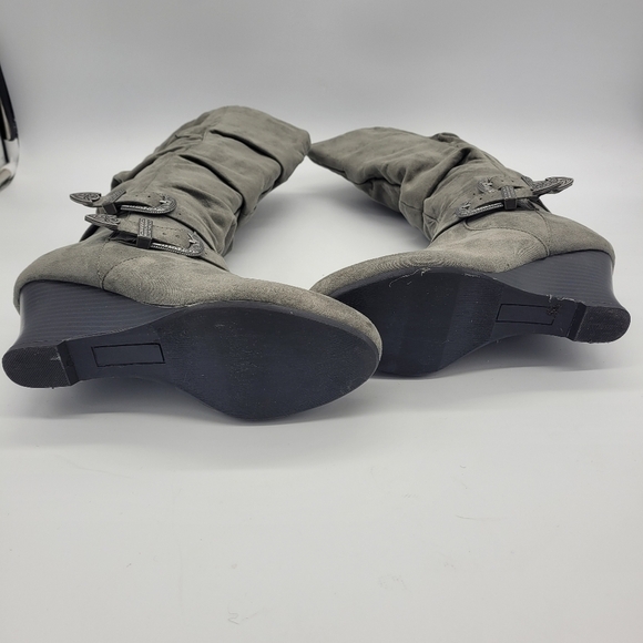 So Authentic American Heritage Women’s 7 M Boots LIMOUSINE Grey - Picture 7 of 15